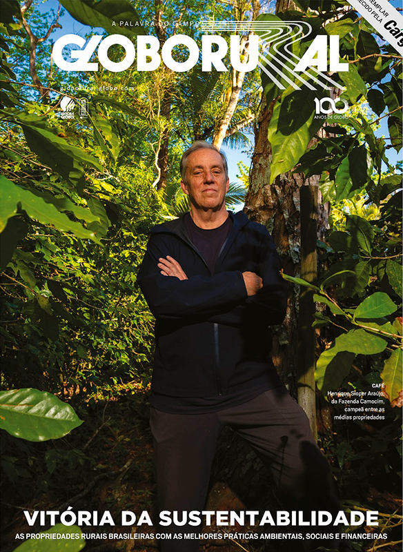 Capa da Revista Globo Rural com Henrique Sloper